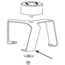 Hubodometer 3 Leg Bracket HP - Hendrickson 98870-182